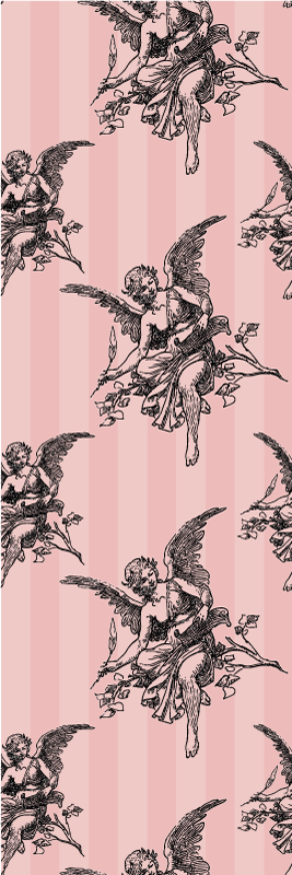 Alfombra vinílica vintage diseño de toile de jouy - TenVinilo