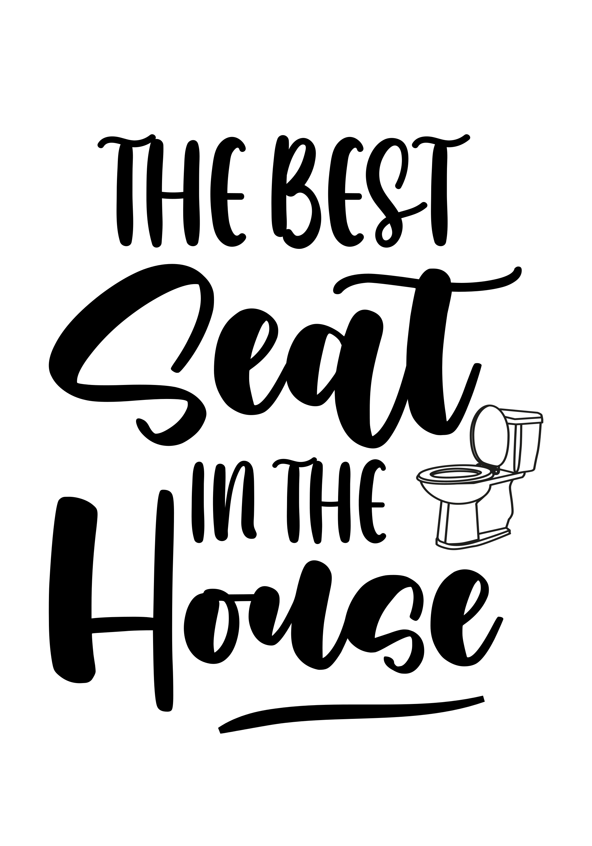 Alfombra vinílica frase el mejor asiento - TenVinilo