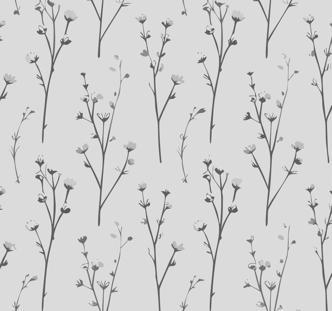 Alfombra vinílica gris con diseño de árbol de algodón - TenVinilo