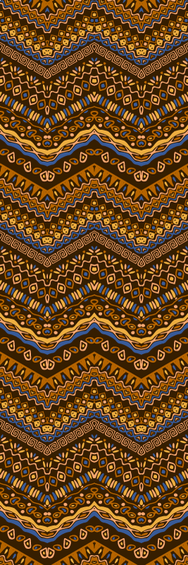 Alfombra vinílica pasillo estilo africano tribal - TenVinilo