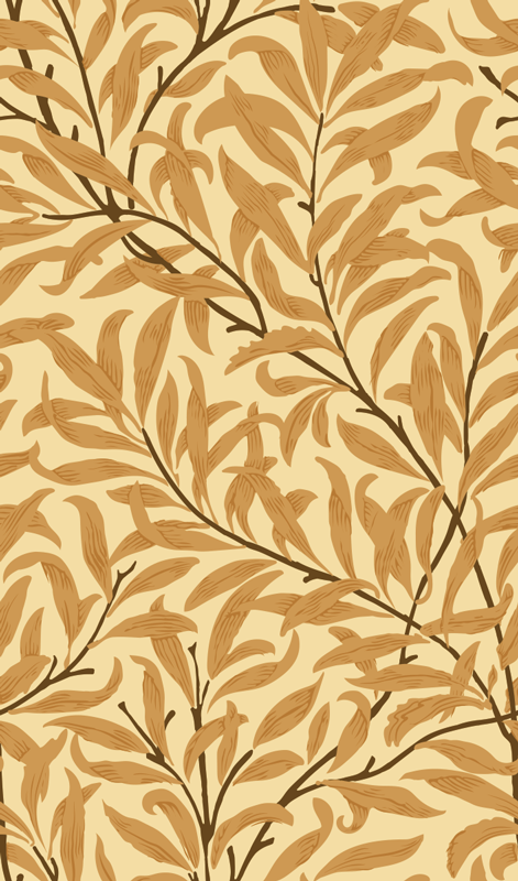 Alfombra vinílica beige con estampado de hojas botánicas - TenVinilo