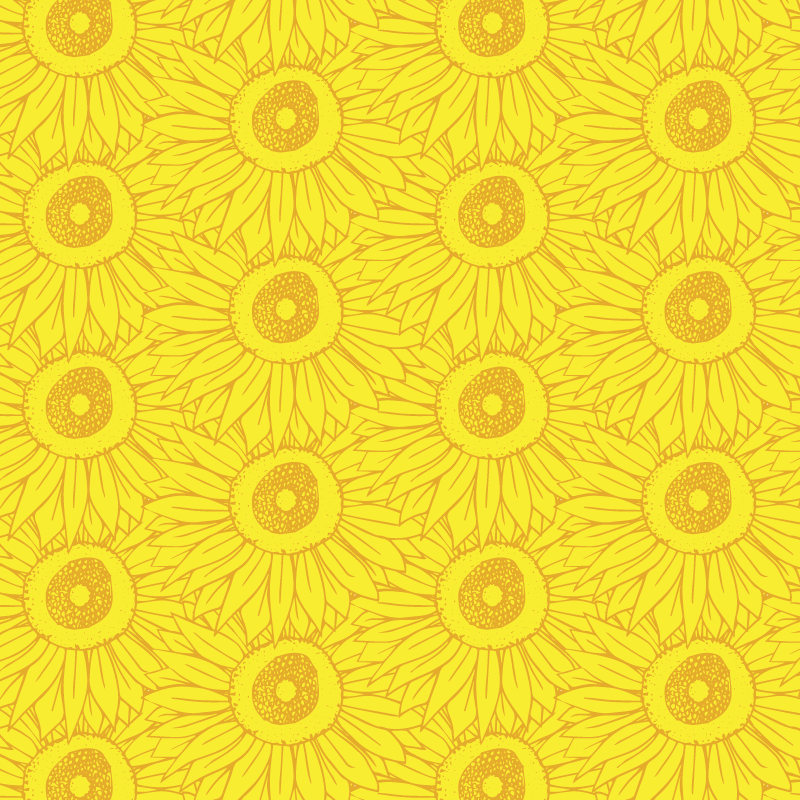 Alfombra vinílica amarilla tonos suaves de girasol - TenVinilo