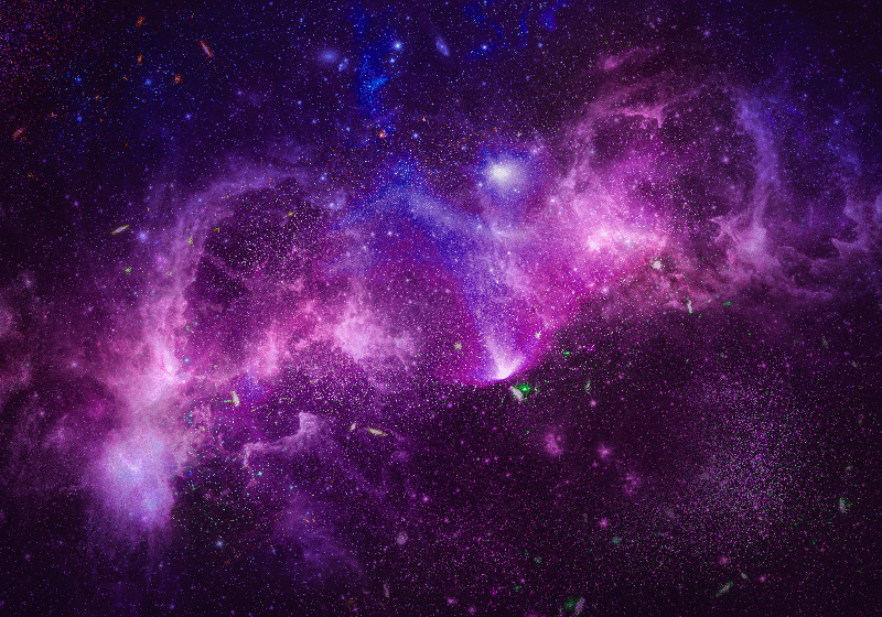 Alfombra vinílica morada galaxia púrpura abstracta - TenVinilo