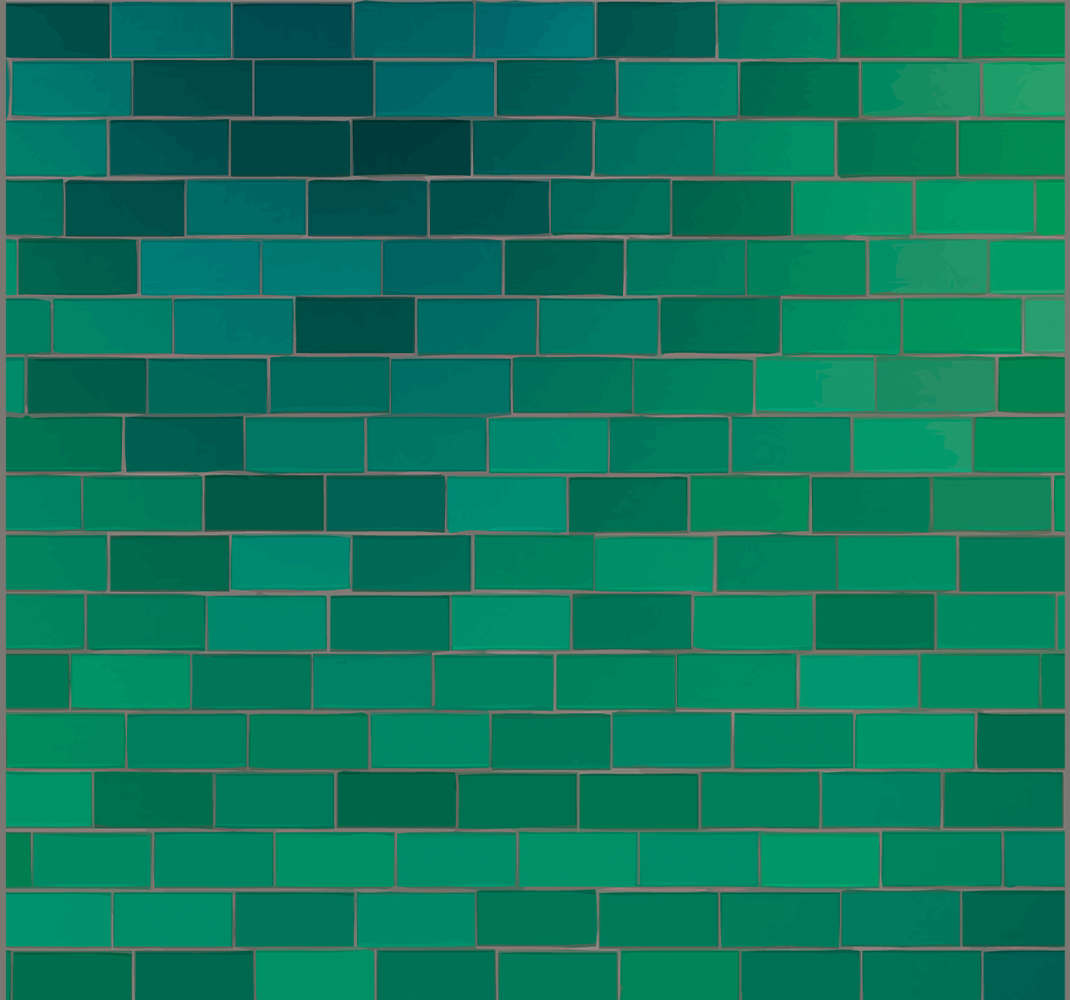 Alfombra vinílica verde textura de azulejos verdes - TenVinilo