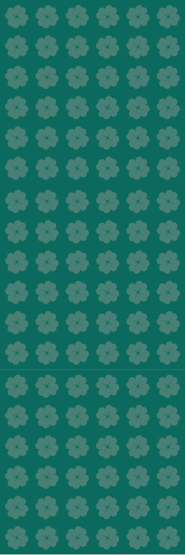 Alfombra vinílica verde con diseño de san patricio - TenVinilo