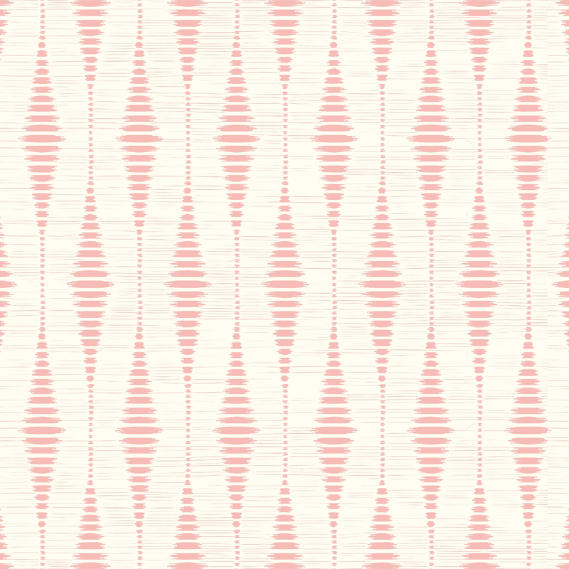 Alfombra vinílica exterior pastel rosa rabaul ikat - TenVinilo