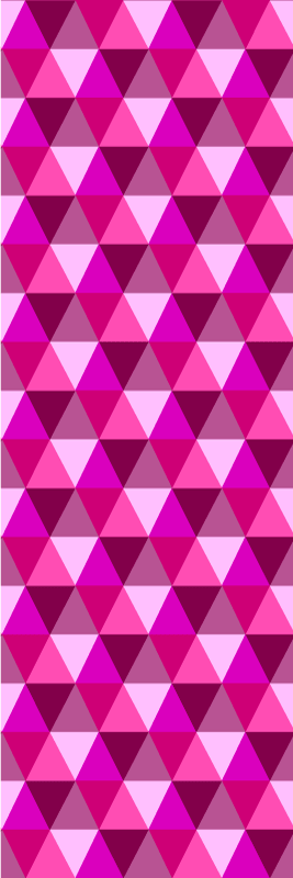 Alfombra vinílica rosa geométrica fucsia - TenVinilo