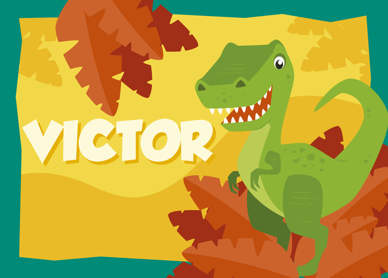 Alfombra vinílica personalizable dinosaurios - TenVinilo