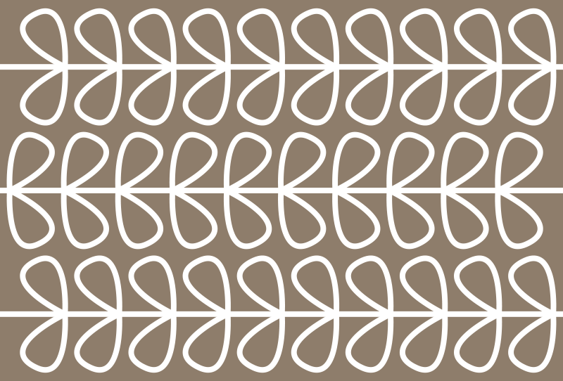 Alfombra vinílica marrón patrón hojas - TenVinilo