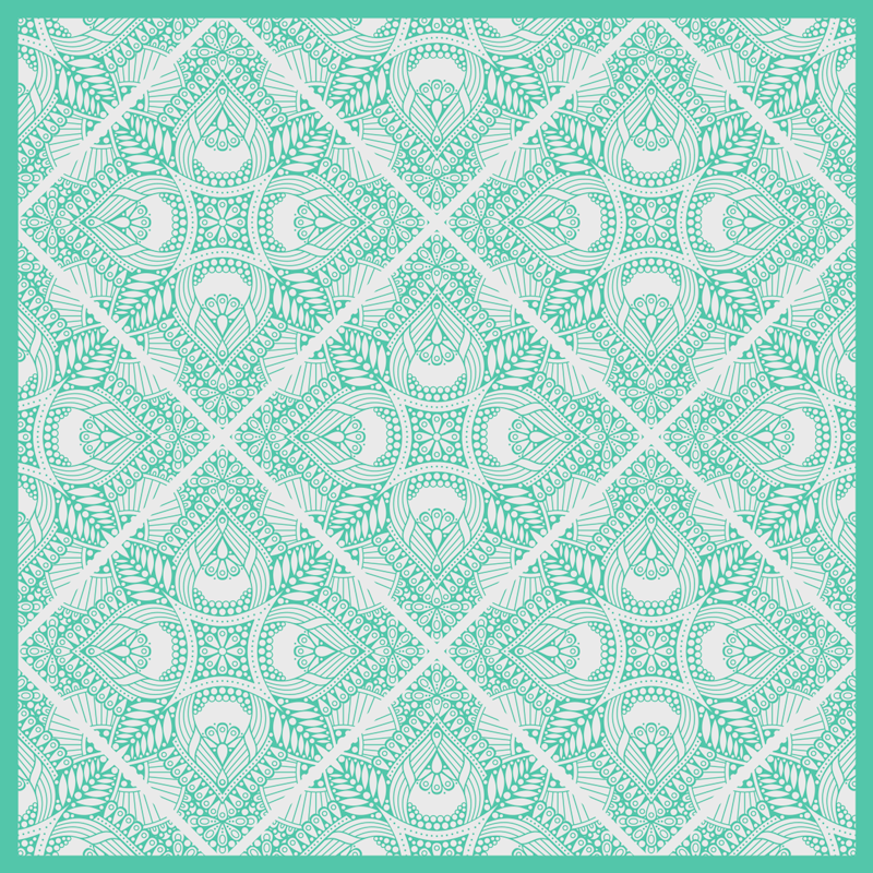 Alfombra de vinilo geométrica con diseño estampado - TenVinilo