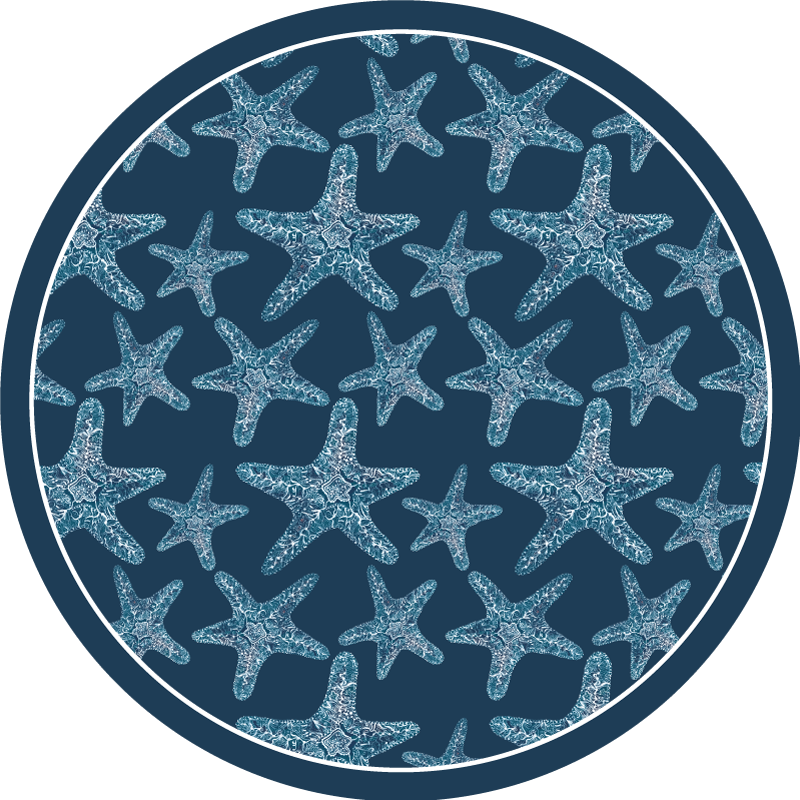 Alfombra vinílica animales de estrellas de mar - TenVinilo