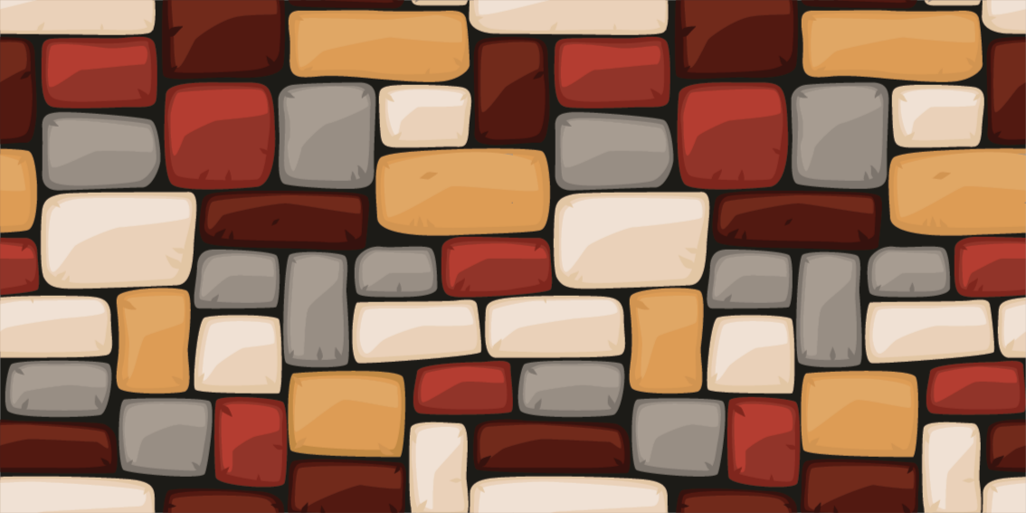 Alfombra vinílica imitación mezcla de textura de mosaico - TenVinilo