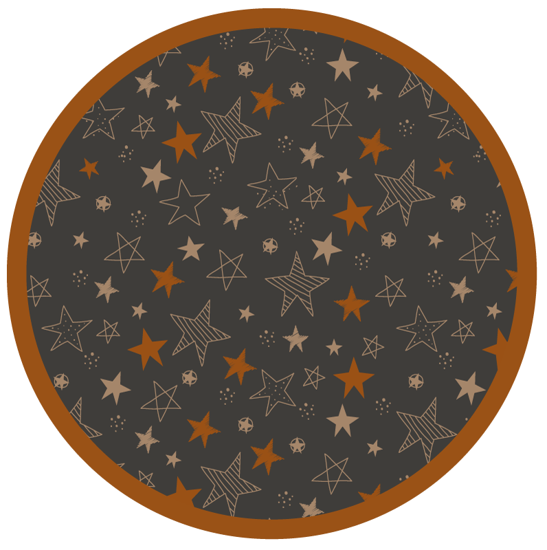 Alfombra vinílica de estrellas motivos celestes - TenVinilo