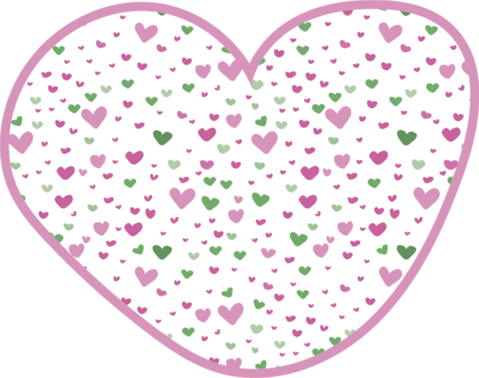 Alfombra vinílica infantil con diseño de corazones - TenVinilo