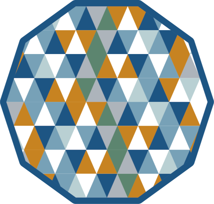 Alfombra de vinilo geométrica octágono geométrico - TenVinilo