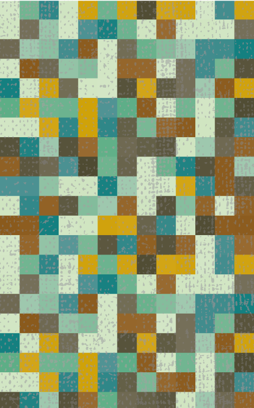 Alfombra de vinilo geométrica geometría del mosaico - TenVinilo