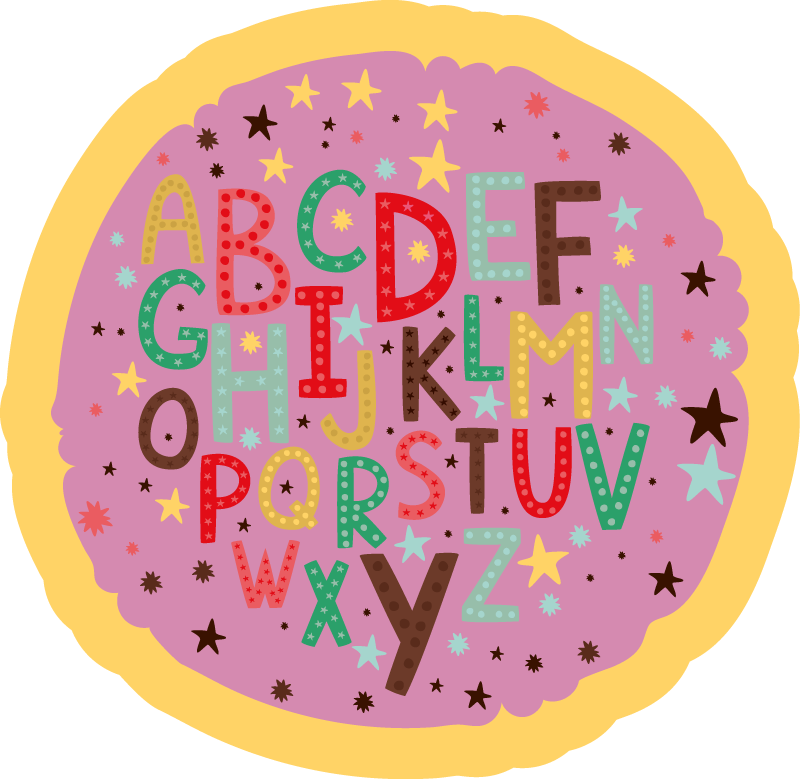 Alfombra vinílica abecedario alfabético educativo - TenVinilo