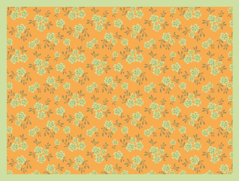 Alfombra vinílica flores superficie con motivos florales - TenVinilo