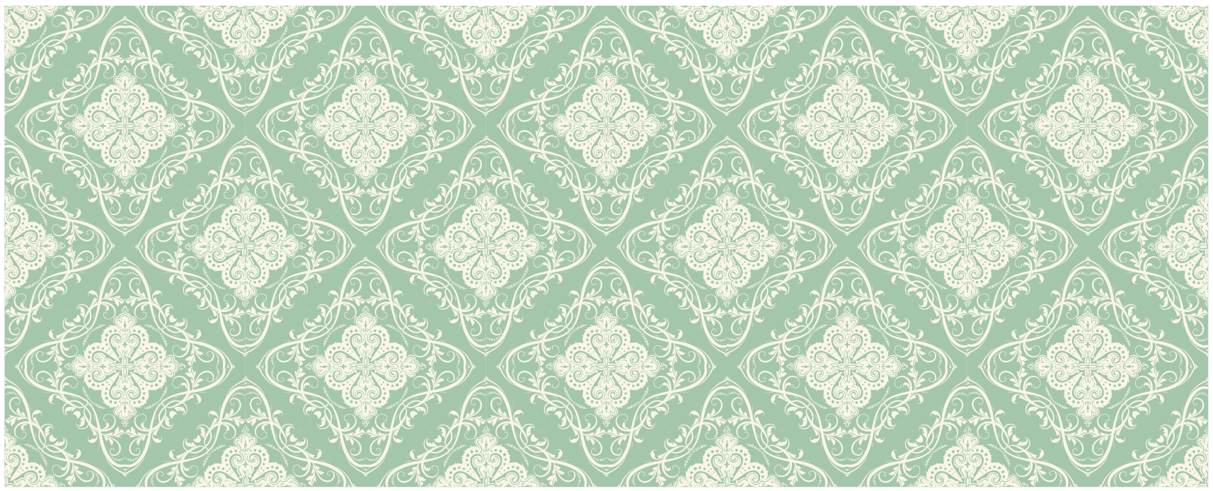 Alfombra vinílica mosaico patrón ornamental - TenVinilo