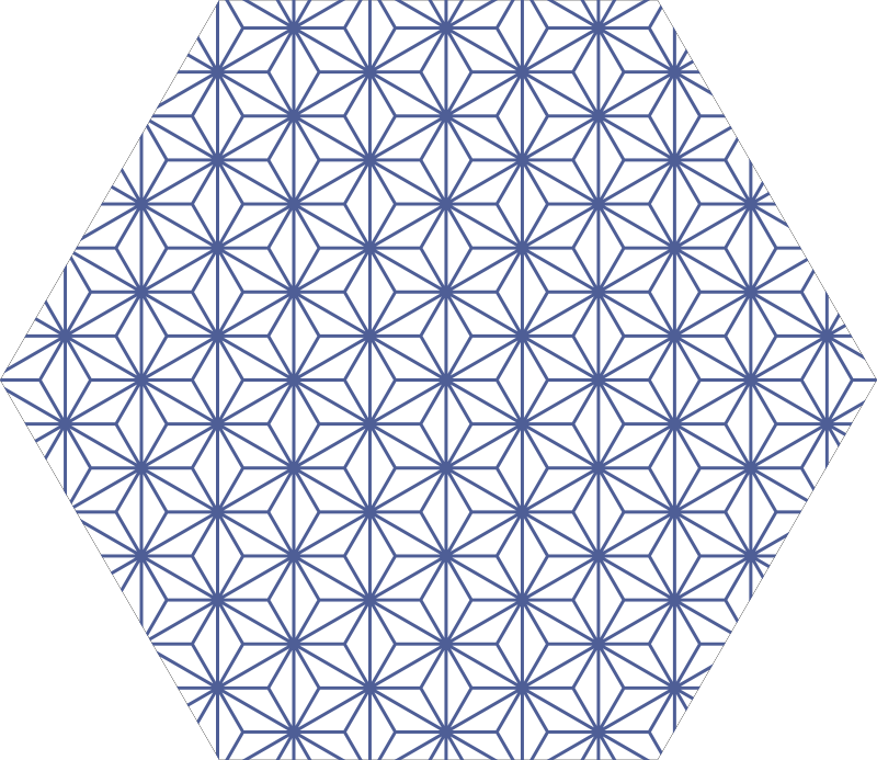 Alfombra de vinilo geométrica estrellas geométricas - TenVinilo