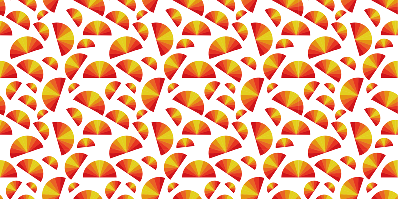 Alfombra de vinilo geométrica conjunto de motivos circulares - TenVinilo