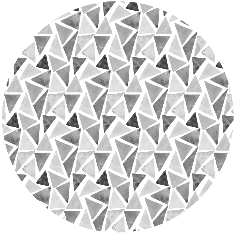 Alfombra de vinilo geométrica Triángulos de tonos grises - TenVinilo