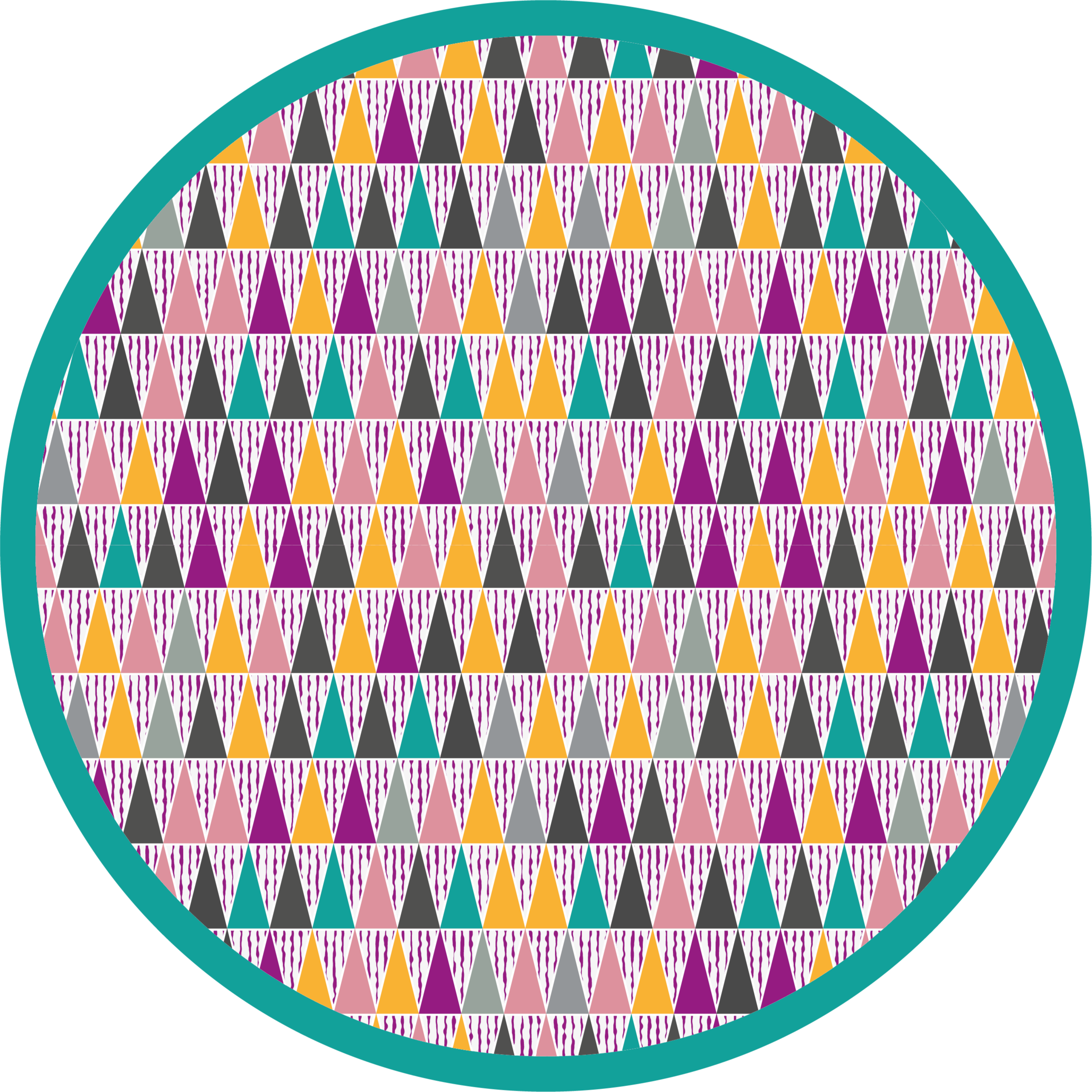 Alfombra de vinilo geométrica patrones triangulares - TenVinilo