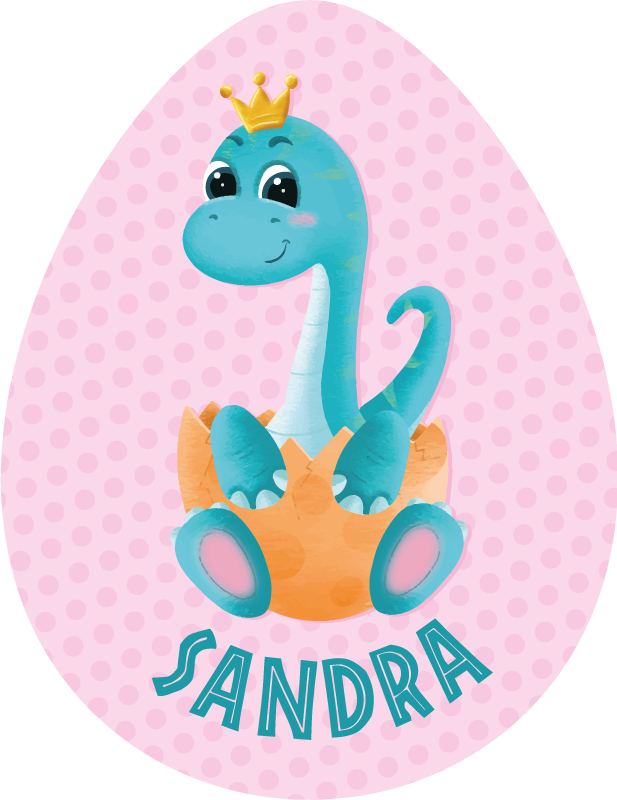 Alfombra vinílica personalizable gráfico de dinosaurio - TenVinilo