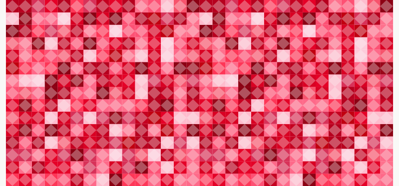 Alfombra de vinilo geométrica patrón geométrico rojo - TenVinilo