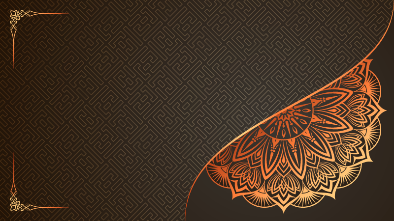 Alfombra vinílica mandala diseño esquina mandala - TenVinilo