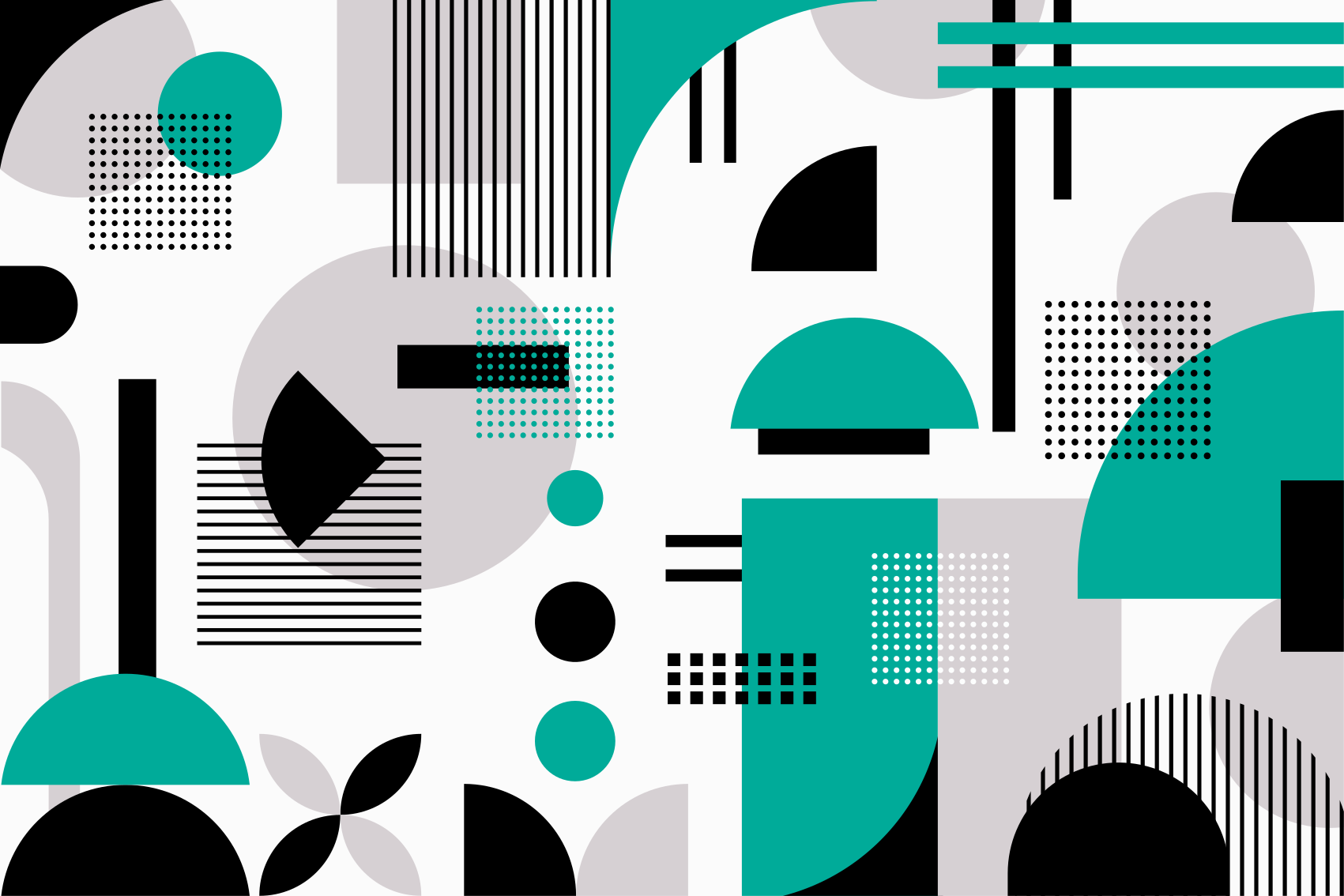 Alfombras vinílicas modernas formas geométricas turquesas - TenVinilo