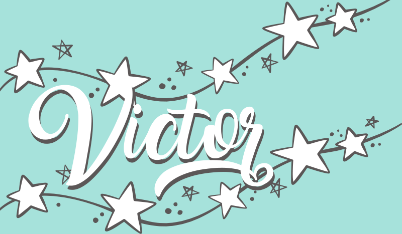 Alfombra vinílica personalizable estrella personalizada - TenVinilo