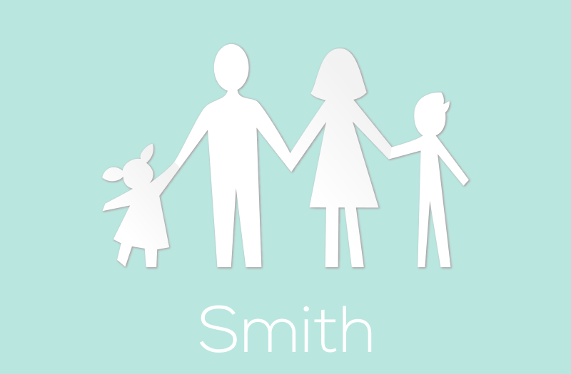 Alfombra vinílica personalizable familia personalizable - TenVinilo