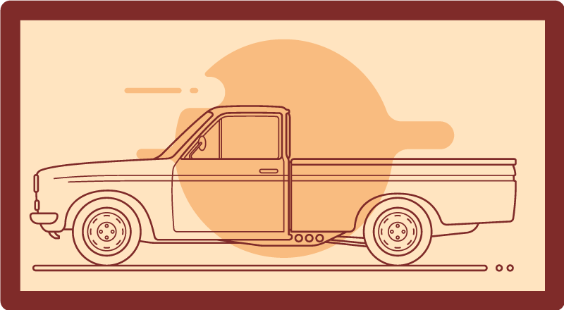 Alfombra de vinilo infantil ilustración de vehículos - TenVinilo