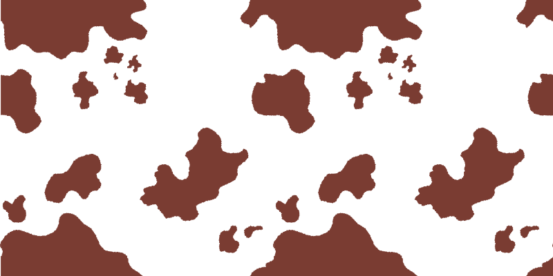 Alfombra vinílica animal print manchas de piel de vaca - TenVinilo