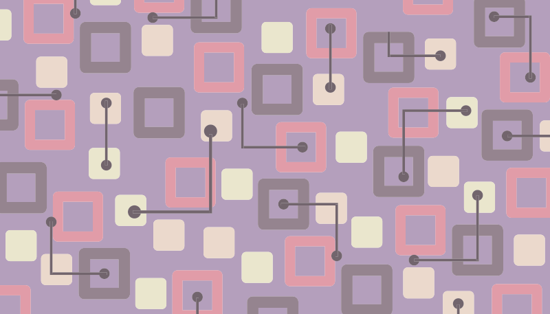 Alfombra de vinilo geométrica Azulejo moderno rosa y morado - TenVinilo