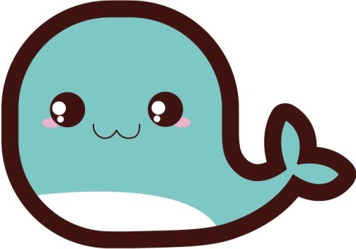 Alfombra vinílica bebé linda ilustración de ballena - TenVinilo