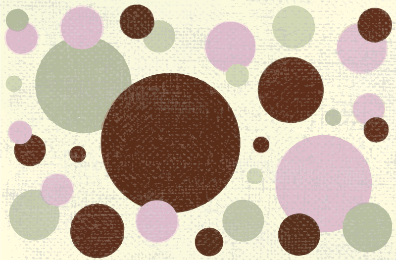 Alfombra de vinilo geométrica patrón de puntos circulares - TenVinilo