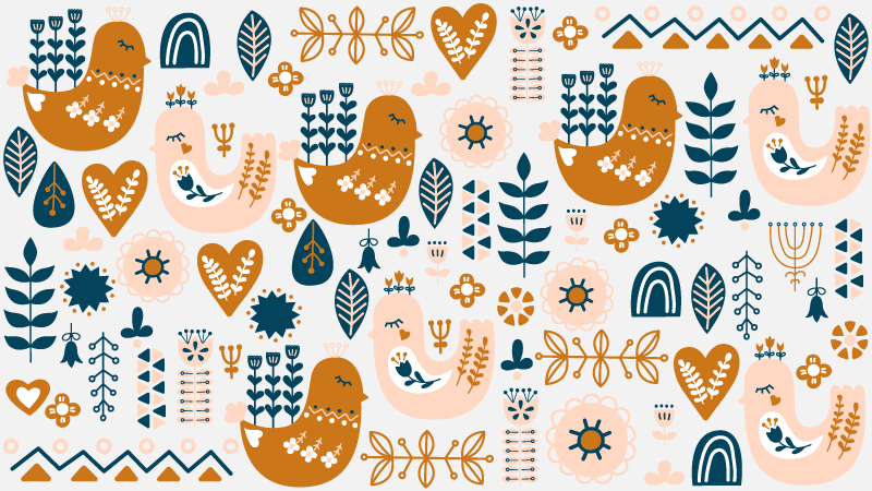 Alfombra de vinilo infantil patrones de guardería juguetones - TenVinilo