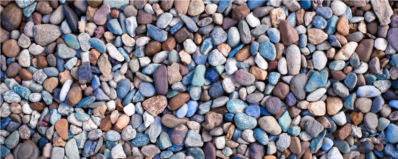 Alfombra vinilo cocina piedras tonos coloridas - TenVinilo