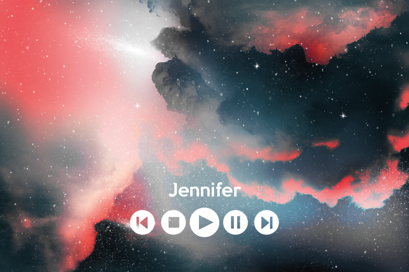 Alfombras vinílicas juveniles música personalizada espacial - TenVinilo