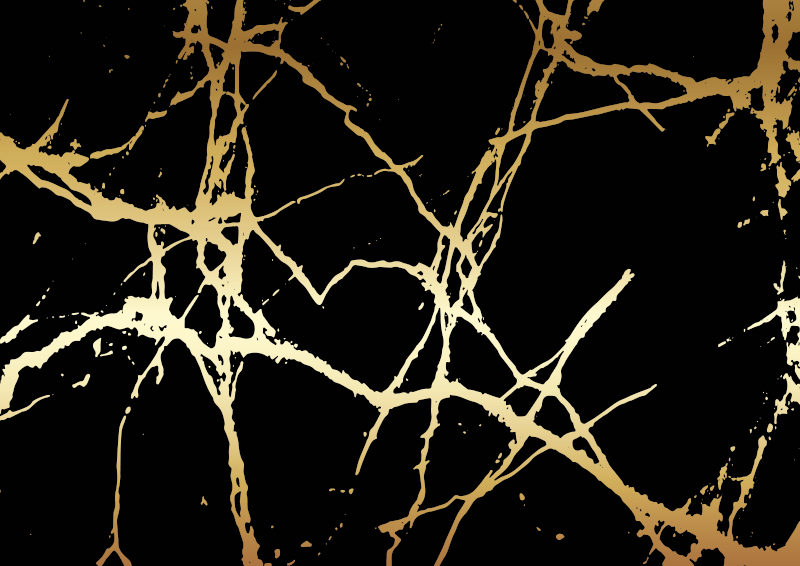 Alfombra vinílica efecto mármol elegantes rayas doradas - TenVinilo