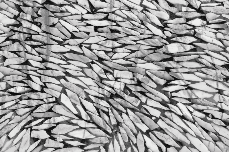 Alfombra vinílica textura piedra patrón realista gris - TenVinilo