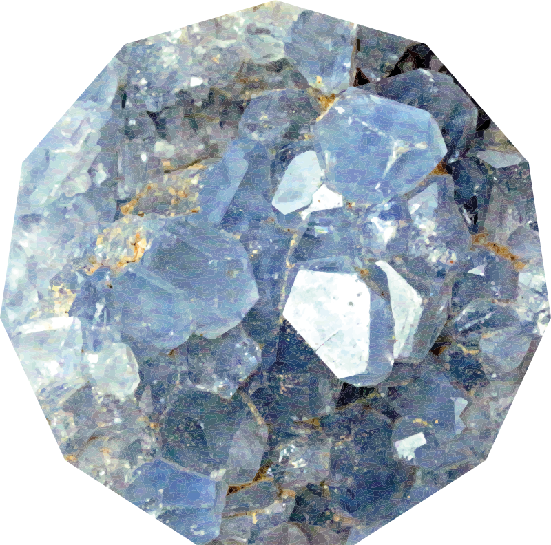 Alfombra vinílica textura patrón de cristal glacial - TenVinilo