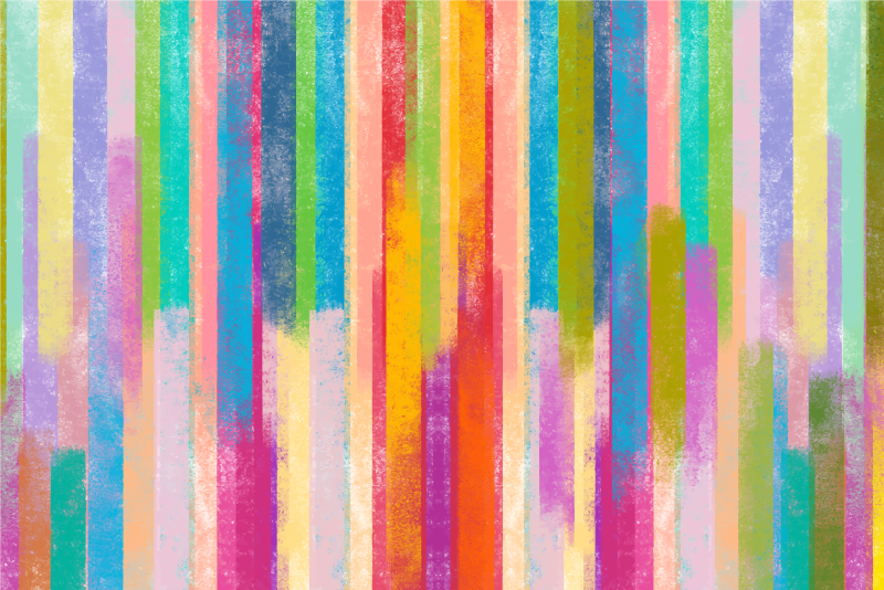 Alfombra vinílica textura madera motivos de rayas vibrantes - TenVinilo