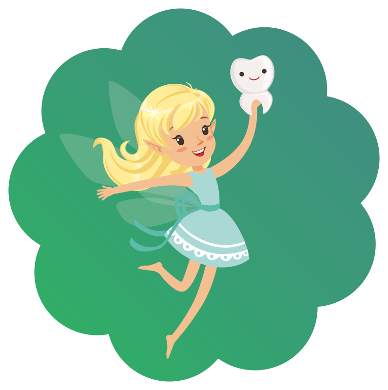 Alfombra de vinilo infantil fantasía del hada de los dientes - TenVinilo