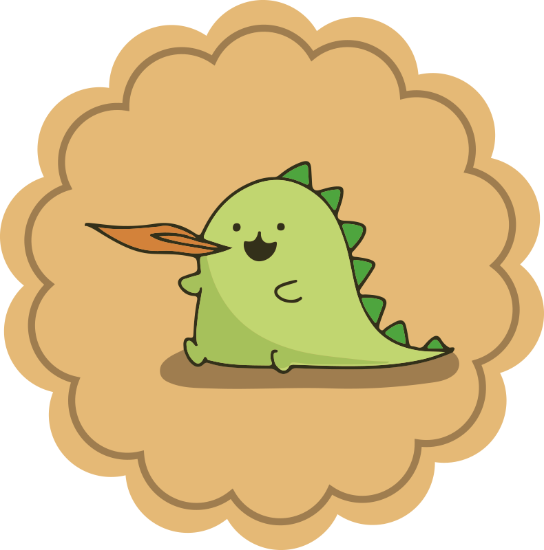 Alfombra de vinilo infantil personaje de dibujos verde - TenVinilo