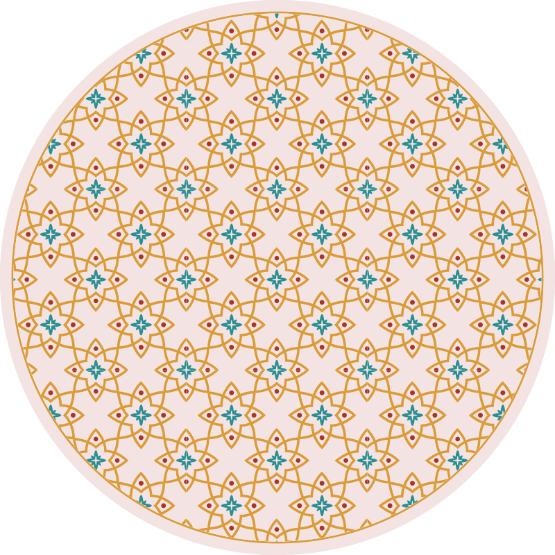 Alfombra vinílica cocina arreglo de mosaico vibrante - TenVinilo