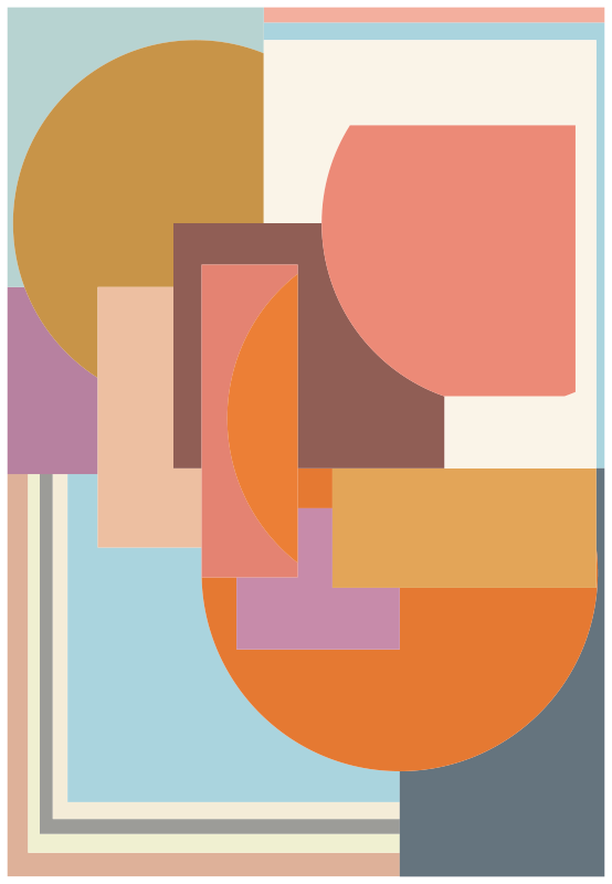 Alfombra de vinilo geométrica formas llamativas - TenVinilo