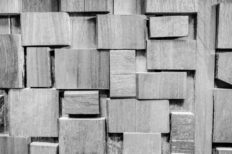 Alfombra vinílica textura madera bloques texturizados - TenVinilo